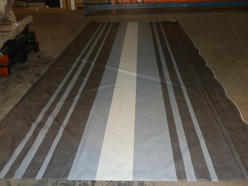 Rv 16' 10" wide x 89" tall carefree awning tan/grey/black