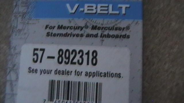 Mercury / quicksilver v-belt 57-892318