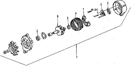 Nissan 231005z00c genuine oem factory original alternator