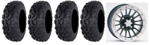 Itp sd dual beadlock 14" wheels 30" bajacross tires can-am commander maverick