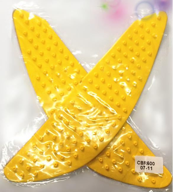 Tank traction side pad gas grip protector  honda cbr 600 rr 2007-2011 cbr yellow