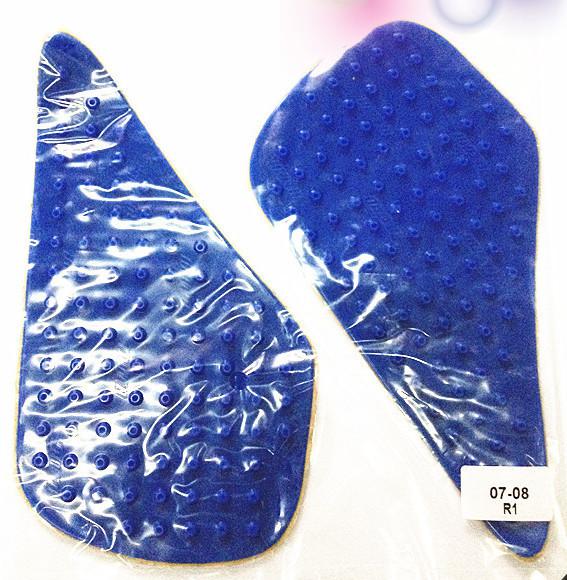 Tank traction side pad gas grip protector yzf r1 of yamaha 2007-2008 blue good