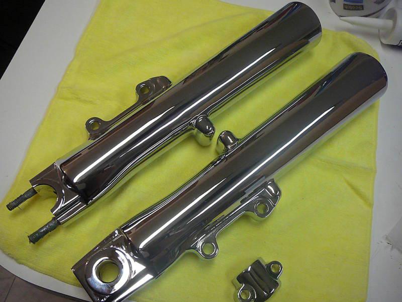 Purchase HARLEY CHROME FORK LEGS SLIDERS ROADKING 2000 TO 2013 in Santa Clarita, California, US