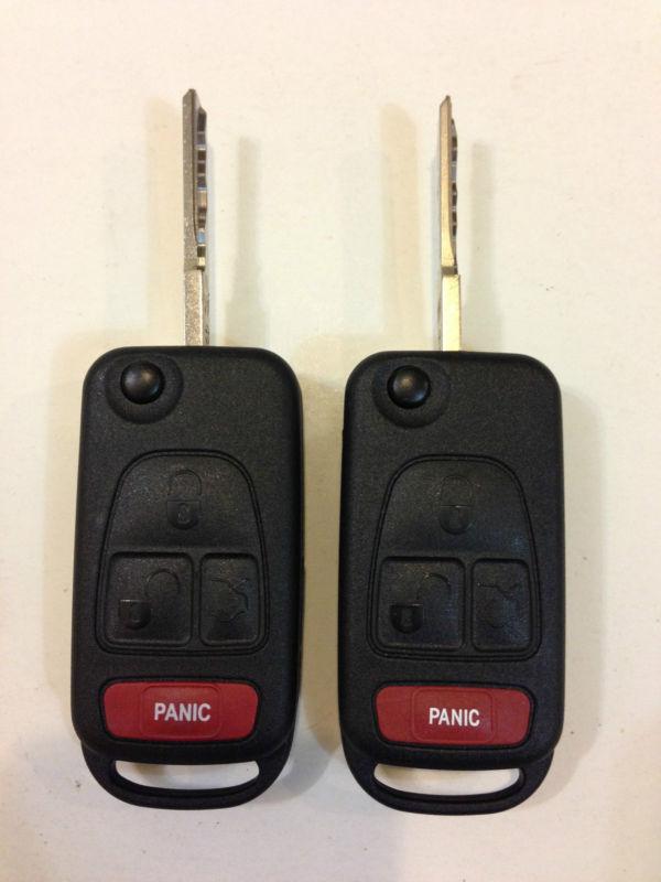 Lot of 2 mercedes benz ml 98-05 oem switchblade remote flip key less entry fob