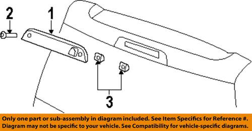 Jeep oem 5116236af high mount brake light-high mount lamp