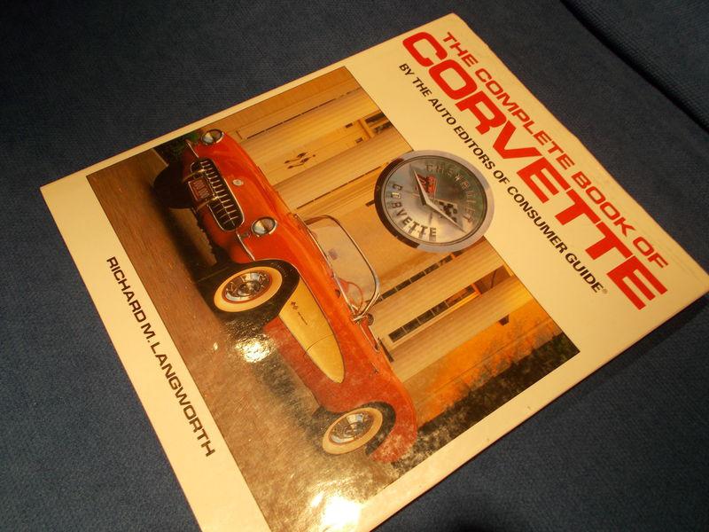 Complete book of corvette, 1953-1987 history,  hardcover book w/jacket, nice !