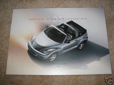 2005 chrysler pt cruiser touring gt convertible sales brochure dealer literature