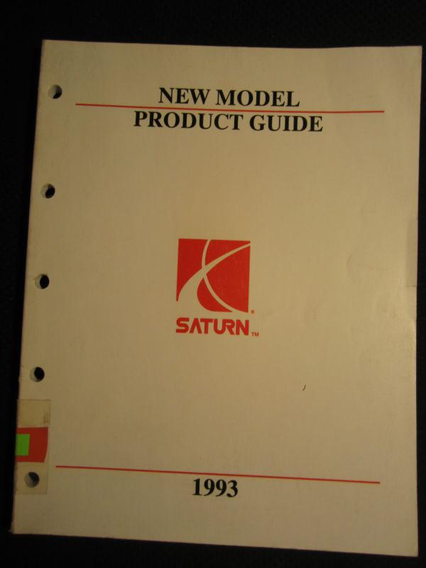 Purchase 1993 Saturn New Model Product Guide Manual FACTORY OEM 93 in