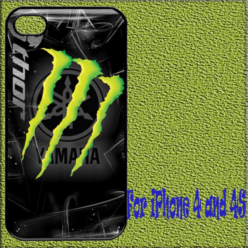 Yamaha thor combined monster  rossi lorenzo hard case cover for iphone 4 & 4s