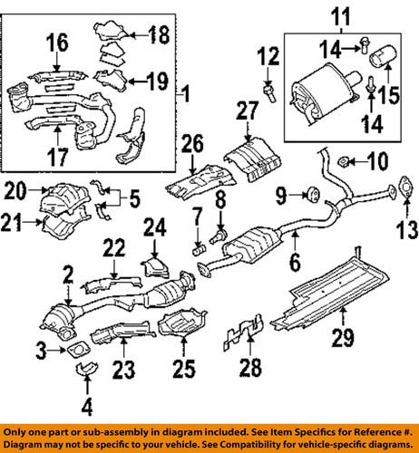 Subaru oem 44659aa00a catalytic converter/exhaust system parts