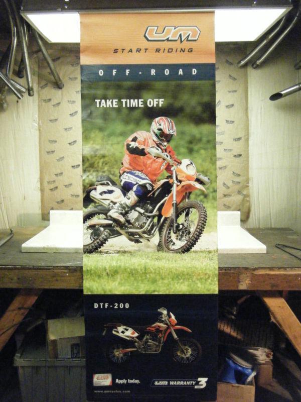 Um united motors of america full color dealer display banner dtf-200 offroad 