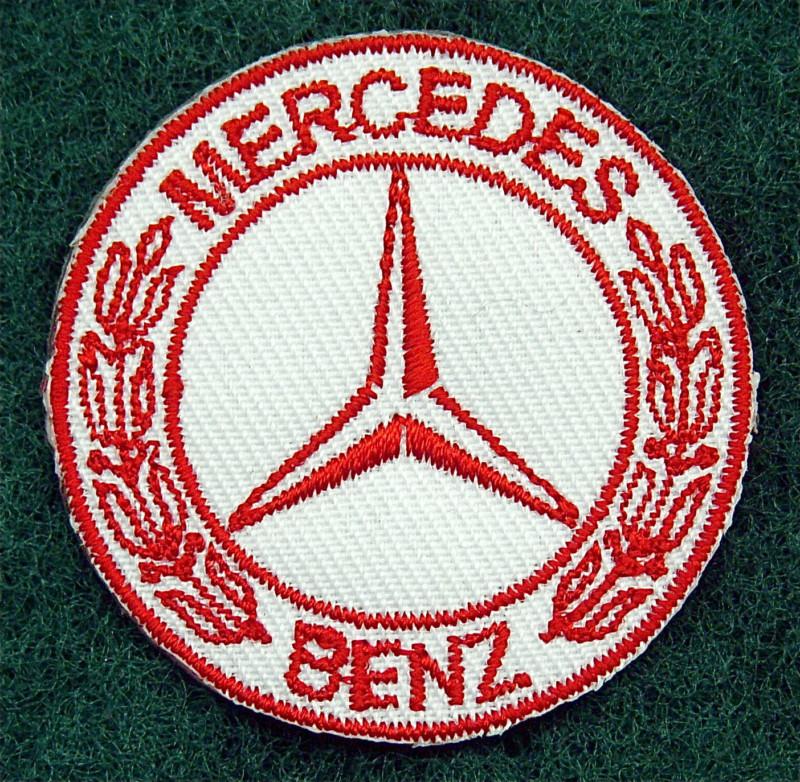 Mercedes-benz  embroidered  iron on patch  red & white hat size