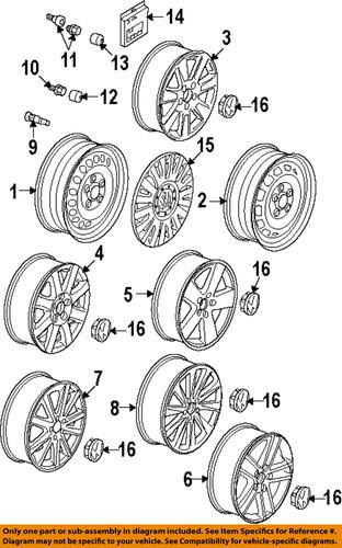 Volkswagen oem 3c0601147dsmc wheels-wheel cover