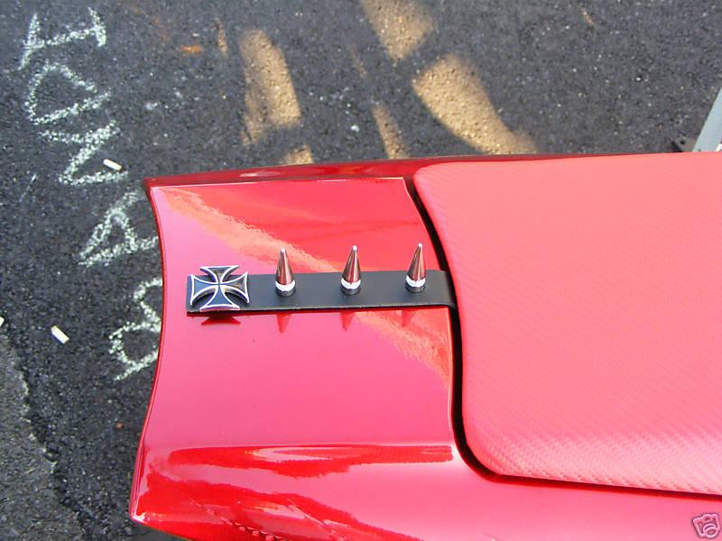 Purchase Motorcycle helmets helmet peel stick 3M spikes spike strips mohawks harley h&d in