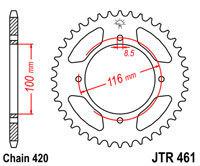 Jt rear sprocket fits kawasaki kx 85 kx85 2001-2009 51t