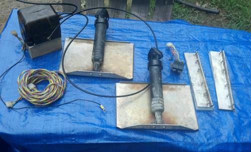 Bennett Marine trim tab system pump 8 x 12 stainless tabs rams switch hoses , US $175.00, image 2