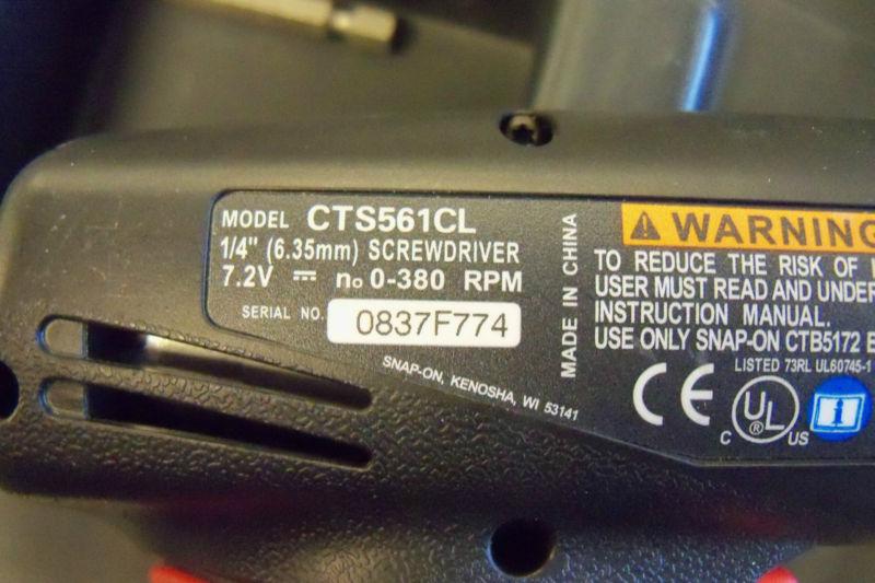 Purchase snap on cordless screwdriver cts561cl in Fort Pierce, Florida