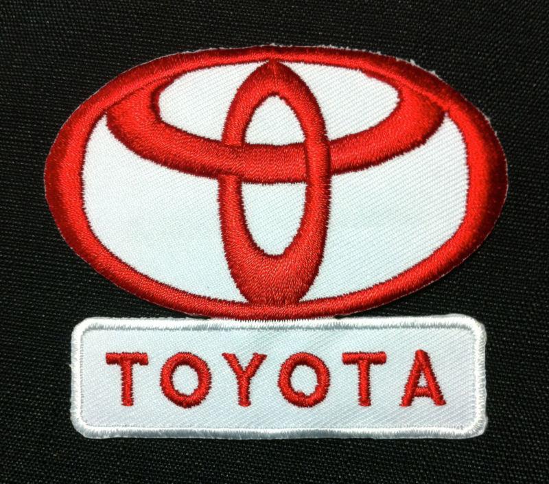 Toyota embroidered patch iron on badge car motor auto racing race rally logo f1