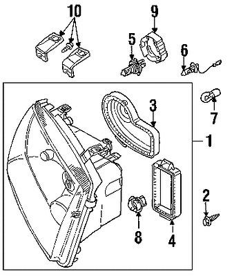 Volkswagen n10256301 genuine oem factory original headlamp bulb