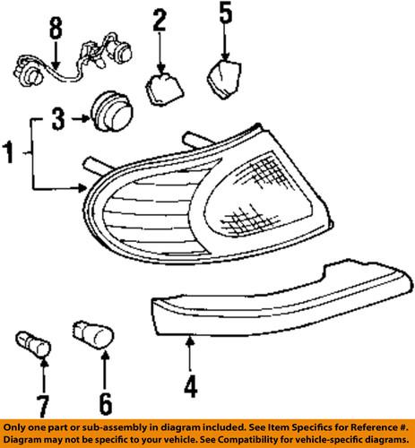 Buick gm oem 25695326 tail lamps-filler