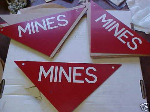M38 m38a1 m998 m715 m35 m724 m151a2 cucv 25 mine signs
