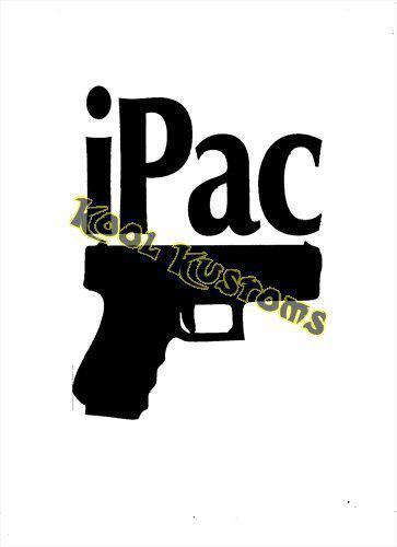 Vinyl decal sticker ipac ...gun rights....nra...car truck window...laptop