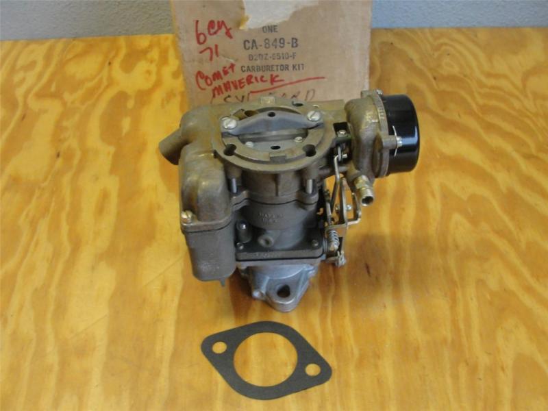 Nos 1972 ford maverick mercury comet 170, 200 carter yf carburetor 6305s
