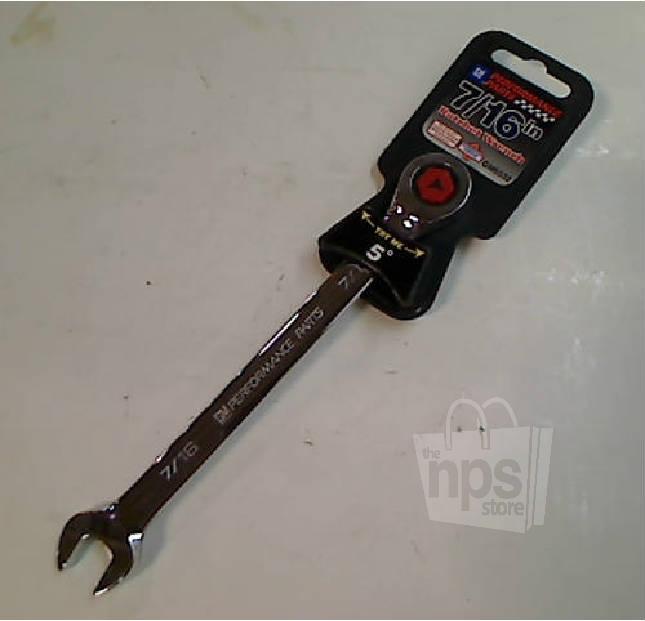 Gm performance parts gm6532 ratchet wrench 7/16", chrome, 5 degree new