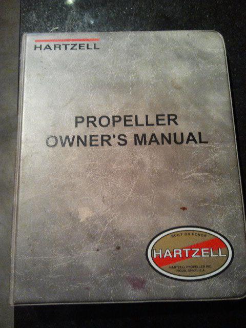 Hartzell propeller manual in near new condition 