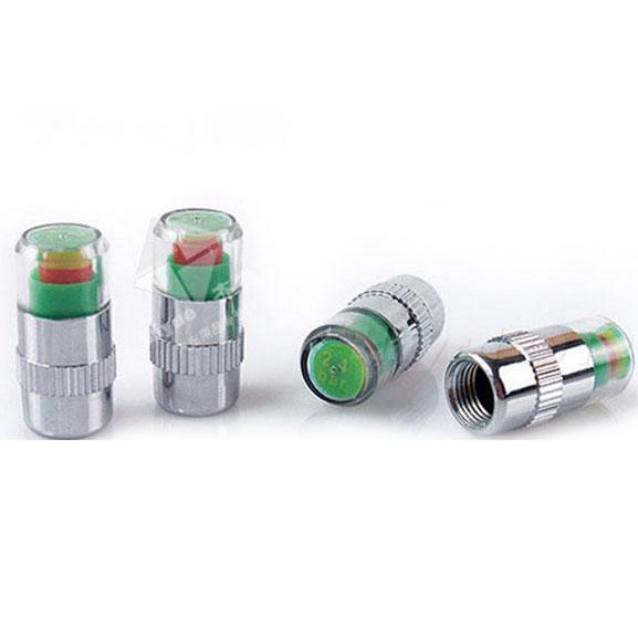4pcs car safety tire pressure warning cap hydg monitor valve stem cap 2.4bar