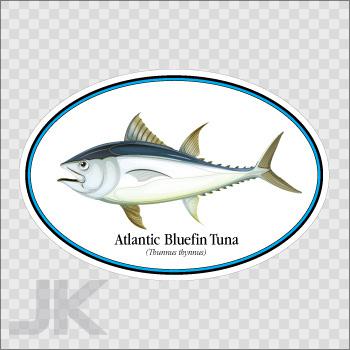 Decals sticker fish salt water tuna ocean pacific atlantic bluefin 0500 x62zz