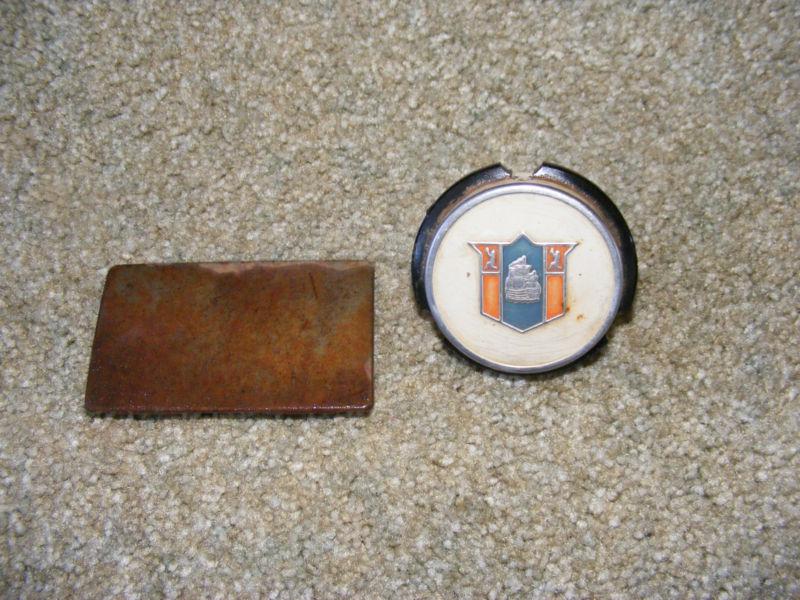 Vintage 1948 1949 1950 plymouth horn button cap and dash blank
