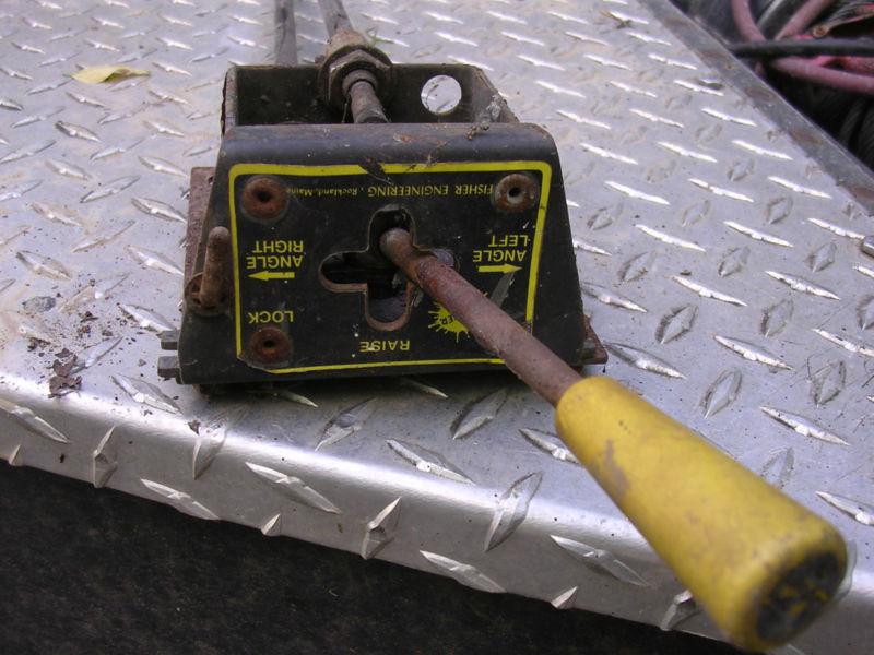 Fisher snowplow controller with cables plow