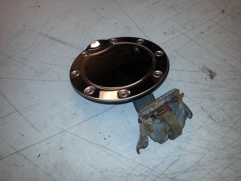 1997-2002 OEM Ford Expedition Gas Fuel Filler Lid Door Black With Chrome Cover, US $27.99, image 3