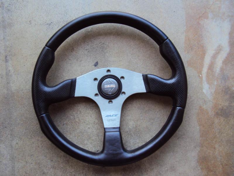 Momo race leather steering wheel bmw porsche miata integra civic jdm e30 ef eg
