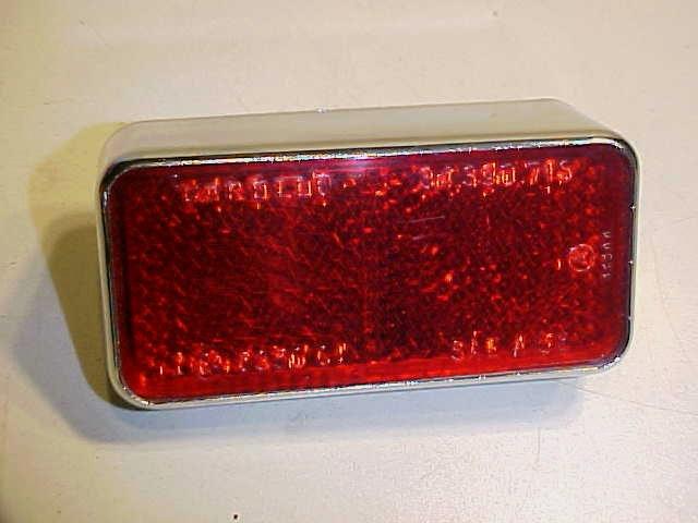 Ferrari 246 dino rear tail lamp reflector with chrome bezel carello left new oem