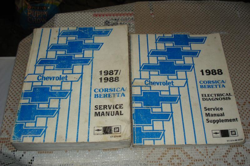 1987-1988 chevy corsica baretta shop manual service book 1988 electrical manual