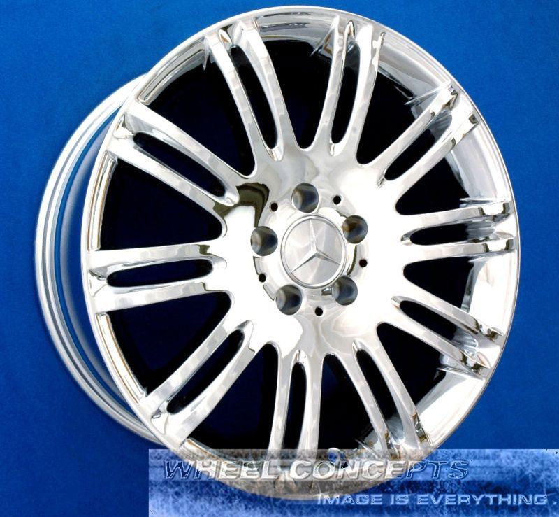 Mercedes e350 e550 18 inch chrome wheel exchange e 550