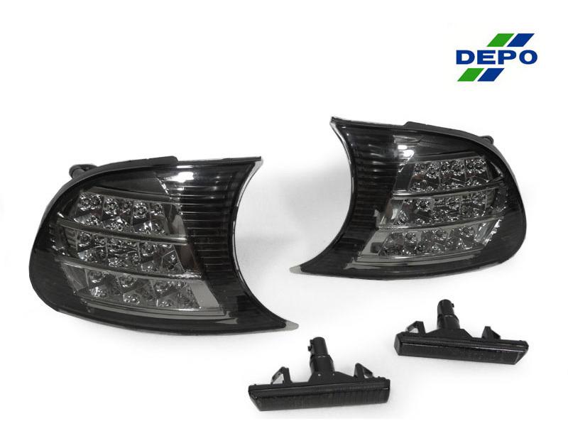 Purchase DEPO 0206 BMW E46 M3 SCREW ON SMOKE CORNER AMBER LED + FENDER SIDE MARKER LIGHT in