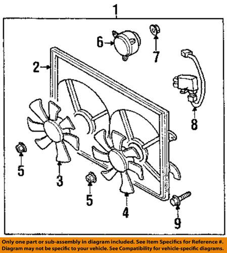 Mazda oem aj5115t52 cooling fan-cooling module screw