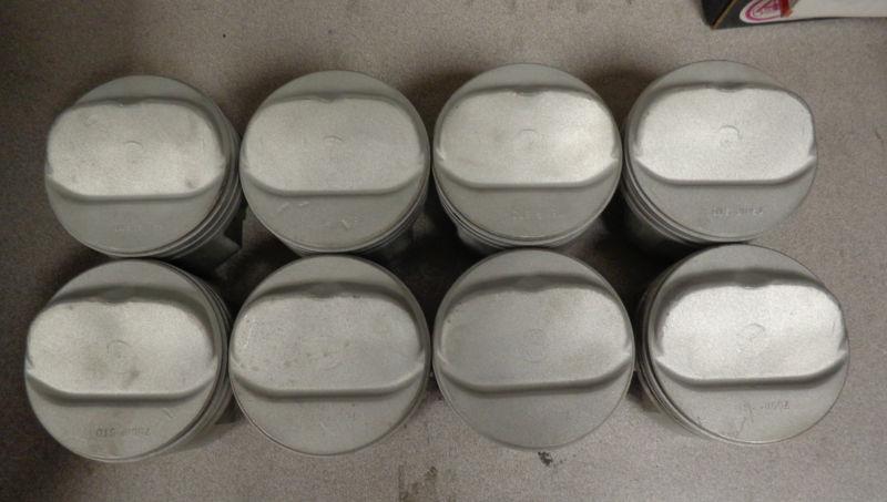 Set of 8 302 chevy standard bore forged dome pistons 7501p std - camaro dz