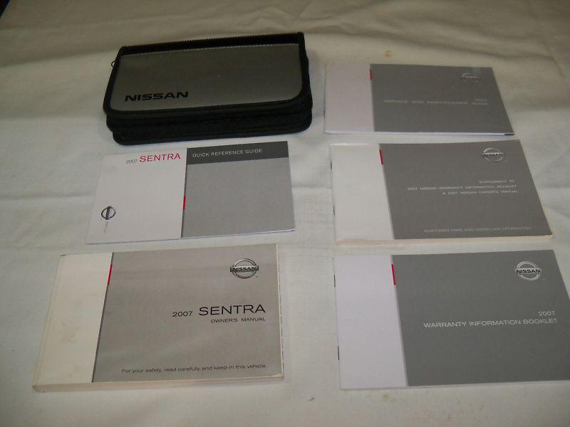 2007 nissan sentra owner manual 6/pc.set+gray&black nissan premium factory case