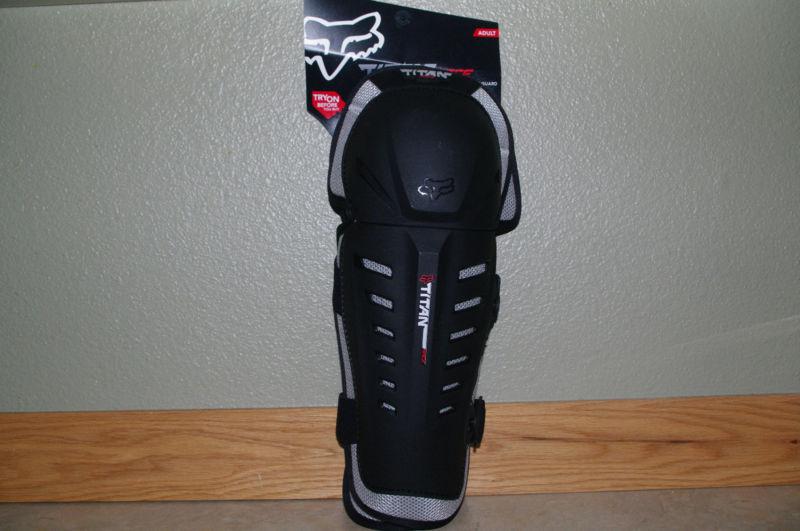 Fox racing titan race knee/shin guard protection one size adult