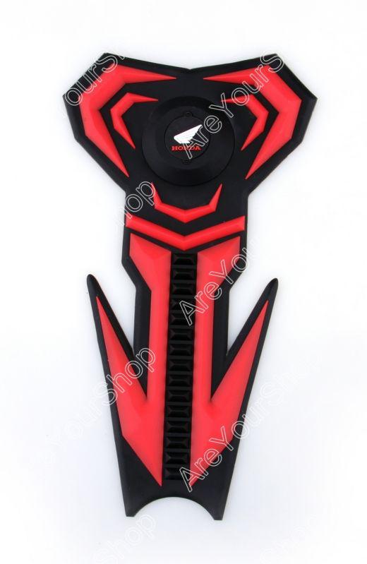 3d rubber tank pad protector gas motorcycle honda cbr 600 f4i 954 1000 rr red