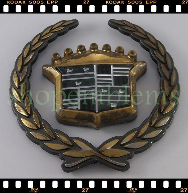 Cadillac grille emblem 96-01 oem gold badge catera seville eldorado ornament 99