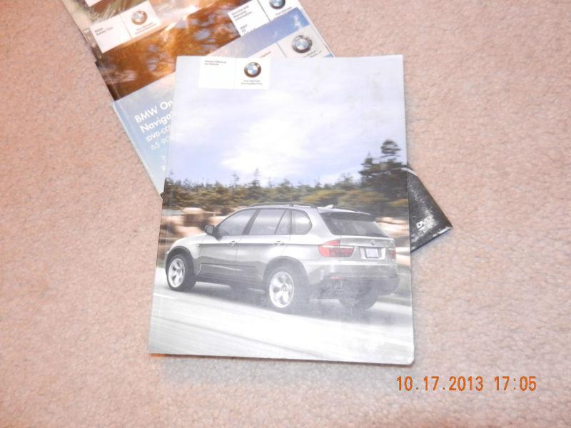 2007 bmw x5 owners manual portfolio + leather case + books 