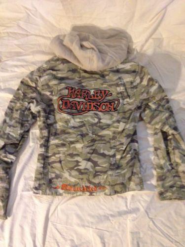 Harley Davidson Womens Camo Fall Jacket Removable Vest Medium, US $20.00, image 2
