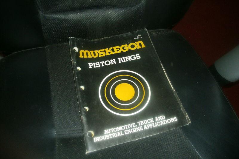 1985 muskegon piston rings master parts catalog manual w applications part numbe
