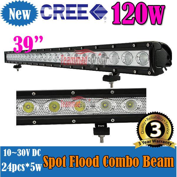 Buy 39INCH 120W CREE LED WORK DRIVING LIGHT BAR 12000LM SPOT FLOOD