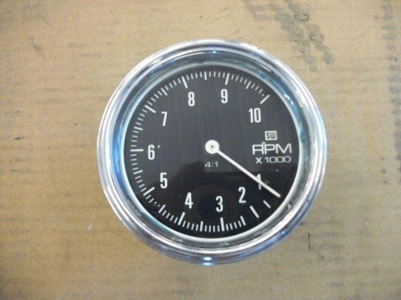 Stewart warner mechanical tach gasser muscle car sports car